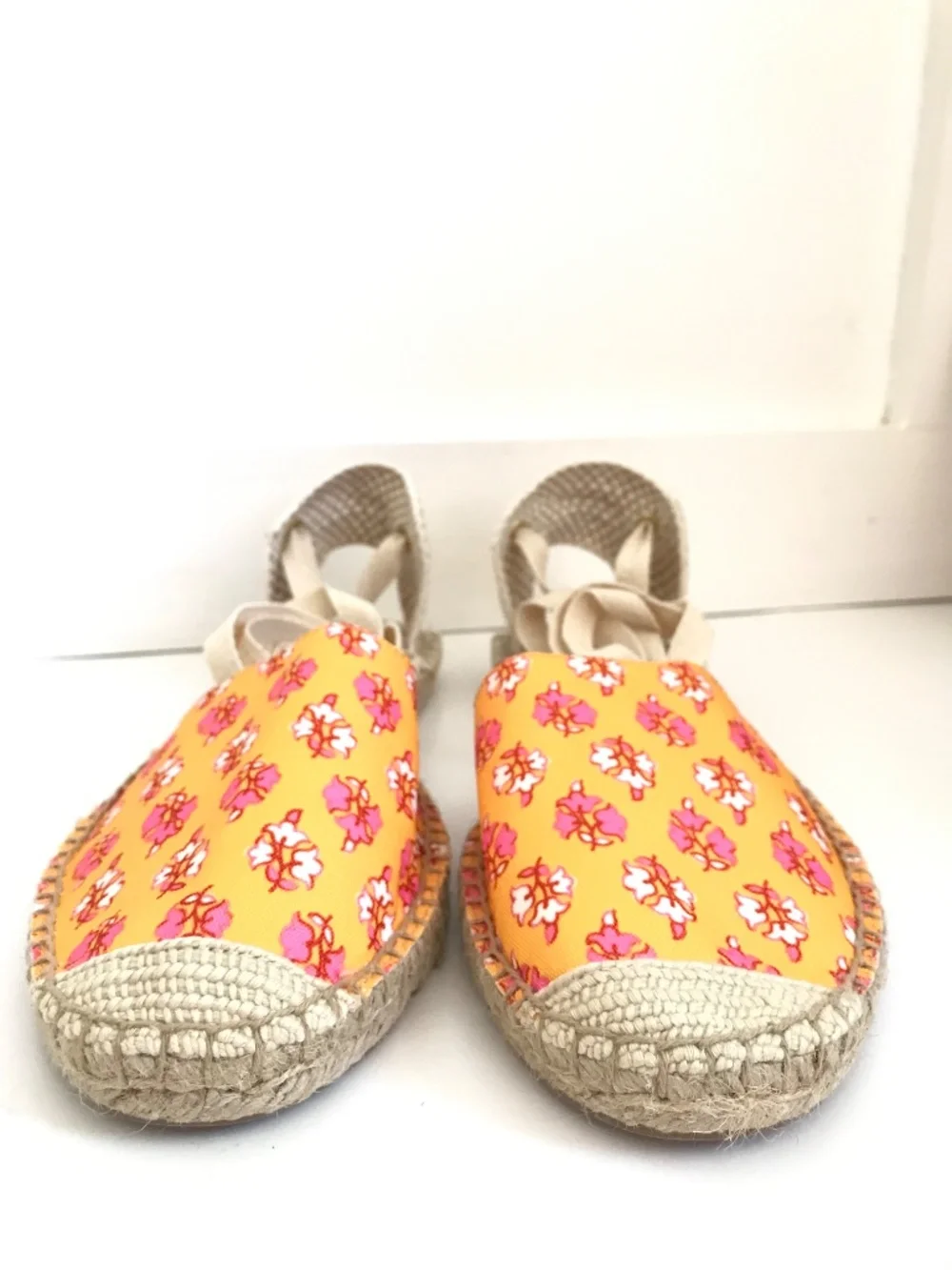 J. CREW FACTORY Ankle Wrap Espadrille Sandal Size 9.5